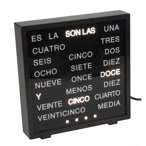 Reloj con Letras Led