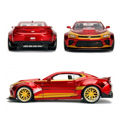 Vehículo Iron Man & 2016 Chevrolet Camaro Escala 1:24
