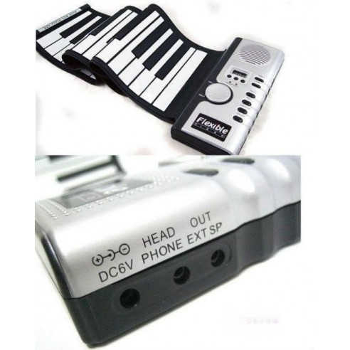 Piano Portátil Enrollable de 61 Teclas