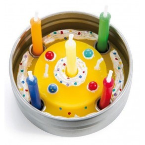 Caja Metálica Celebración Cumpleaños Portátil