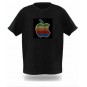 Camiseta LED Sonido Modelo Manzana