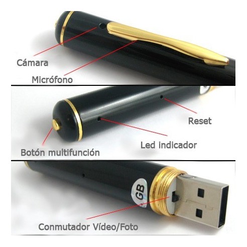 Bolígrafo Cámara Espía
