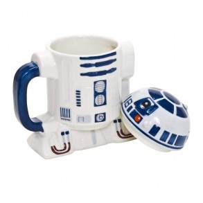 Taza Star Wars R2-D2 en Relieve con Tapa