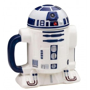 Taza Star Wars R2-D2 en Relieve con Tapa 2