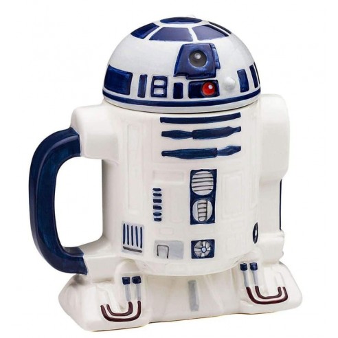 Taza Star Wars R2-D2 en Relieve con Tapa