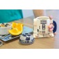 Taza Star Wars R2-D2 en Relieve con Tapa