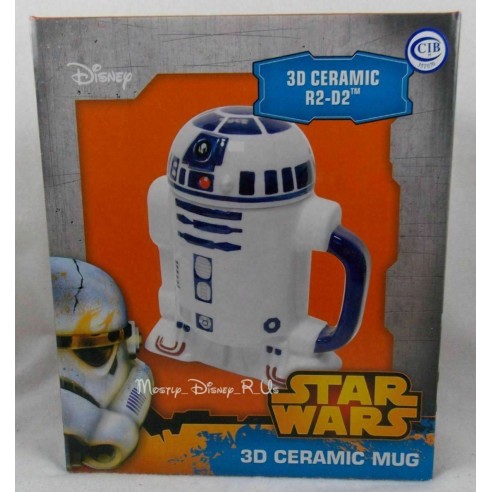 Taza Star Wars R2-D2 en Relieve con Tapa