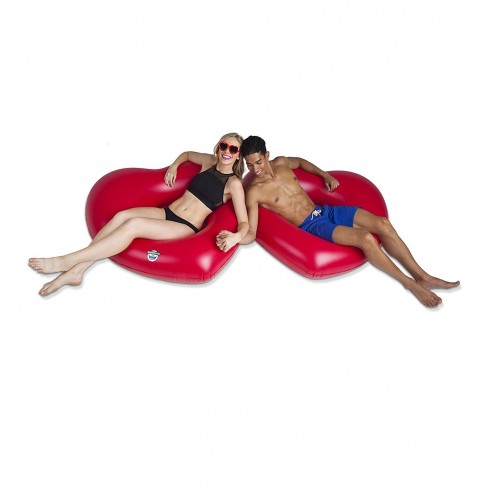 Flotador Hinchable Gigante 2 Corazones