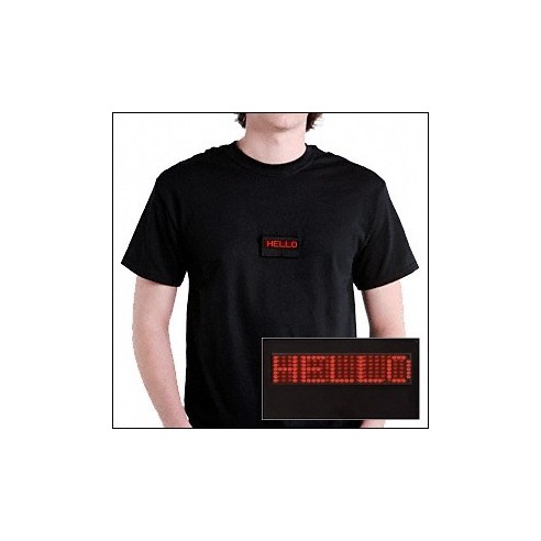 Camiseta LED Texto