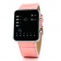 Reloj LED Binario correa color Rosa