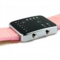 Reloj LED Binario correa color Rosa