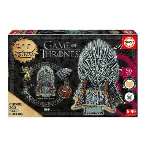Puzzle 3D Juego de Tronos - Monument Iron Throne
