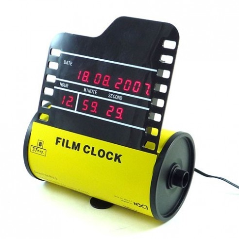 Reloj Digital carrete película fotográfica