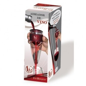 Aireador Vinos con Base, Filtro y Bolsa en Terciopelo 2