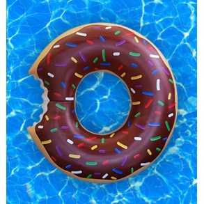 Flotador Hinchable Gigante Donut Choco 2