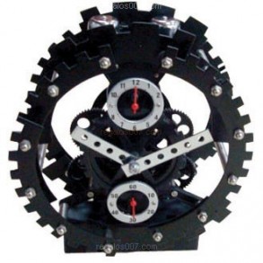 Reloj Retro con Diseño Maquinaria