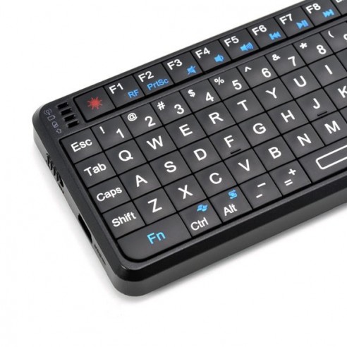 Mini Teclado Inalámbrico 2,4Ghz con Touchpad y Puntero Láser