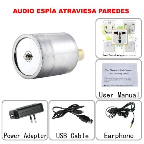 Audio Espía Escucha Conversaciones tras Paredes