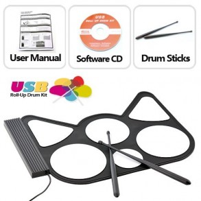 Batería Tambores USB Enrollable 2