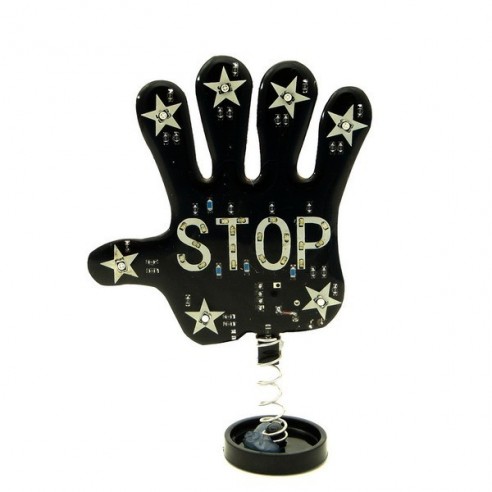 Display Led Colores para  Coches y Más. Mano Stop