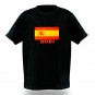 Camiseta LED Sonido Modelo Bandera España