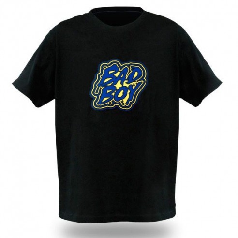 Camiseta LED Sonido Modelo Bad Boy