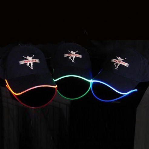 Gorra LED Modelo Banda Colores
