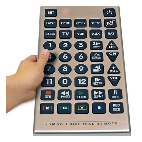 Mando a Distancia Universal Gigante para TV y otros Equipos