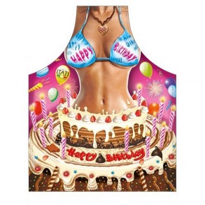 Delantal Sexy de Chica Feliz Cumpleaños