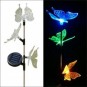 Lámpara Solar Jardín con Luces LED Multicolor y Diseño Mariposas