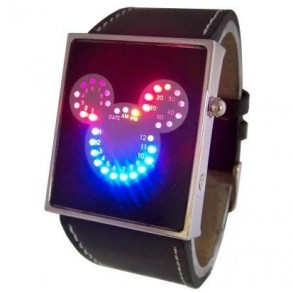 Reloj Led Diseño Mickey con 33 Leds