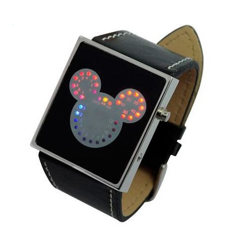 Reloj Led Diseño Mickey con 33 Leds