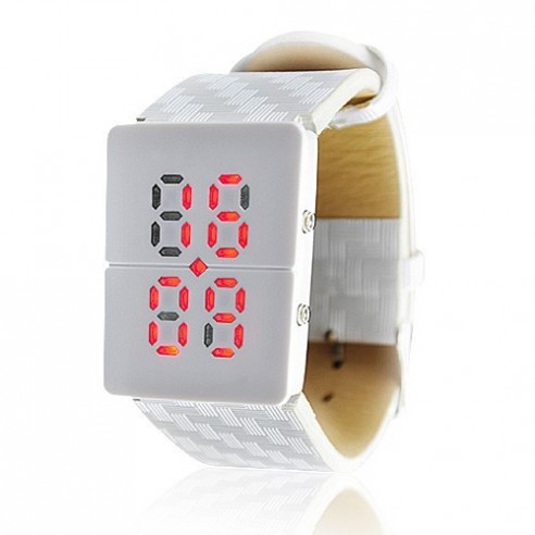 Reloj Led Chica Lady White