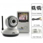 Baby Monitor Doble Vía (Hablar), Cámara 250m y LCD 2,4''
