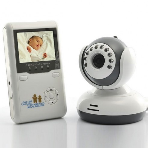 Baby Monitor Doble Vía (Hablar), Cámara 250m y LCD 2,4''