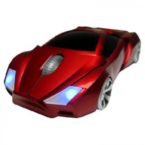 Ratón Ordenador Original Coche Deportivo Rojo