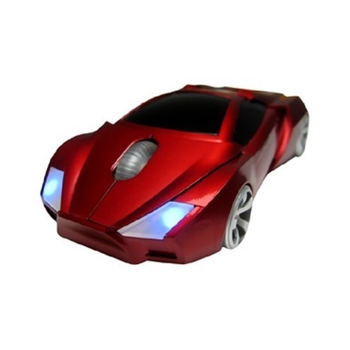 Ratón Ordenador Original Coche Deportivo Rojo