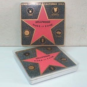 Set de Posavasos de Cine Estrella Hollywood 2
