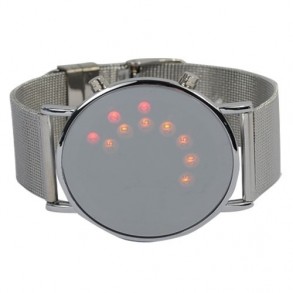Reloj Led Espejo y Esferas Colores Metálico 2