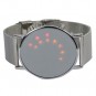 Reloj Led Espejo y Esferas Colores Metálico