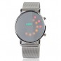 Reloj Led Espejo y Esferas Colores Metálico