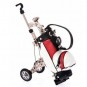 Carrito Golf Rojo con 3 Bolígrafos Colores en forma Palos