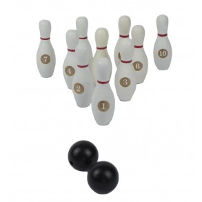 Juego Bolos Mini en Caja de Madera