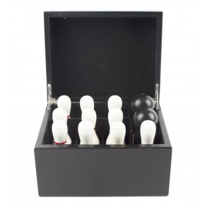 Juego Bolos Mini en Caja de Madera 2