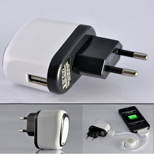 Cargador y Adaptador USB 3 en 1 para iPhone, iPod, iPad