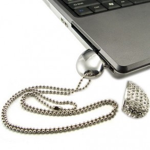 Colgante Joya USB 8GB Corazón Partido 2