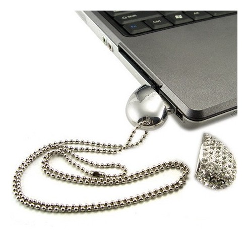 Colgante Joya USB 8GB Corazón Partido