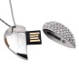Colgante Joya USB 8GB Corazón Partido