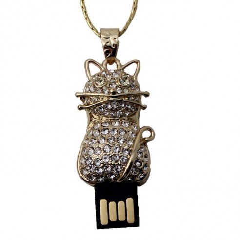 Colgante Joya USB 8GB Gatito