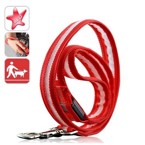 Correa de Perro Fibra Óptica LED Resistente al Agua